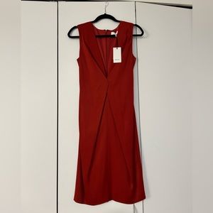 Reiss, orange-red cocktail dress, NWT, size 2